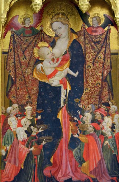 Altarpiece of the Virgin of the Milk (central panel) by Antoni Peris